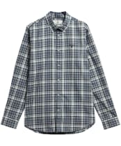 Men's Barbour Mosswood Tailored Checked Shirt - Navy