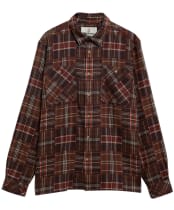 Men's Barbour Catrake Relaxed Patchwork Shirt - Brown