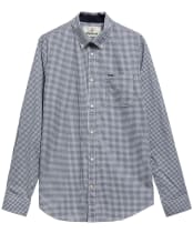 Men's Barbour Harbourwall Tailored Gingham Shirt - Navy