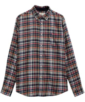 Men's Barbour Northfell Tailored Checked Shirt - Red