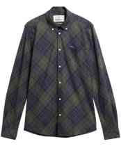 Men's Barbour Lochton Tailored Tartan Shirt - Shadow Classic Tartan