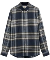 Men's Barbour Dovedale Tailored Checked Shirt - Grey Marl