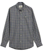 Men's Barbour Dishford Thermo Weave Regular Fit Checked Shirt - Olive
