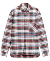 Men's Barbour Tay Authentic Highland Check Oxford Shirt - Red