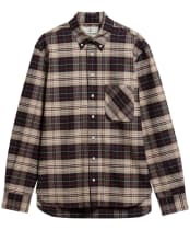 Men's Barbour Annan Authentic Highland Check Oxford Shirt - Stone