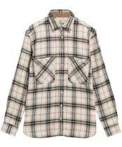 Men's Barbour Langton Authentic Highland Check Flannel Shirt - Ecru
