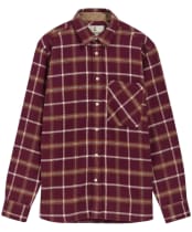 Men's Barbour Hetton Authentic Highland Check Flannel Shirt - Port