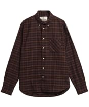 Men's Barbour Mineral Tartan Authentic Shirt - SMOKED PEAT