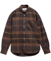 Men's Barbour Mineral Tartan Dunoon Authentic Shirt - SMOKED PEAT