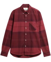Men's Barbour Mineral Tartan Dunoon Authentic Shirt - CRIMSON HEATHER