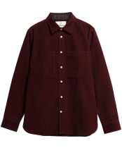 Men's Barbour Authentic Cord Shirt - Burgundy
