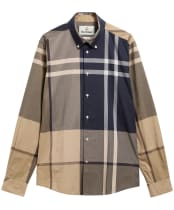 Men's Barbour Oversized Tartan Dunoon Tailored Shirt - Birchwood Dress Tartan