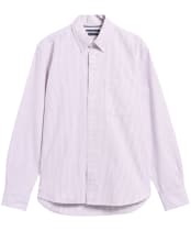 Men's Barbour Authentic Striped Oxford Shirt - Dark Red