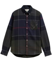 Men's Barbour Authentic Dunoon Tartan Shirt - Shadow Classic Tartan