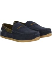 Men's Barbour Albert Slipper - Navy Suede
