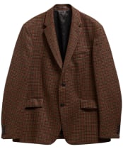 Men's Barbour Tindle Moons Houndstooth Blazer - Brown