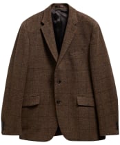Men's Barbour Gosforth Moons Checked Blazer - Brown