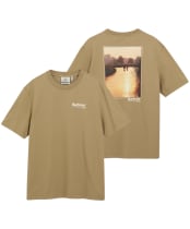 Men's Barbour Birchcliffe Relaxed Graphic T-Shirt - Mushroom