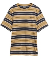 Men's Barbour Tartham Tailored Stripe T-Shirt - Stone