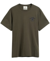 Men's Barbour Tartan Tailored Crest Logo T-Shirt - Sage