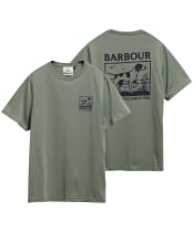Men's Barbour Setter Graphic Tailored T-Shirt - Agave Green