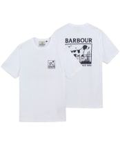 Men's Barbour Setter Graphic Tailored T-Shirt - White