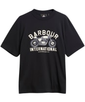 Men's Barbour International Eric Graphic T-Shirt - Black