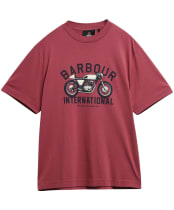 Men's Barbour International Eric Graphic T-Shirt - Maroon