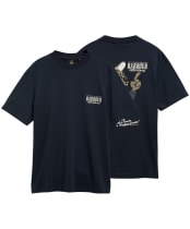 Men's Barbour International Pull Graphic T-Shirt - Navy