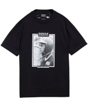 Men's Barbour International Steve McQueen Ramshaw Graphic T-Shirt - Black