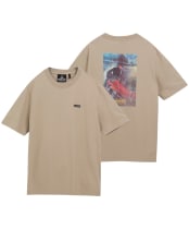 Men's Barbour International Taylor Archive Graphic T-Shirt - Concrete