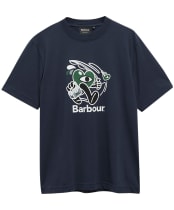 Men's Barbour X MUL Gone Fishing T-Shirt - Navy
