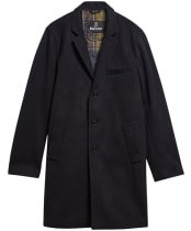 Men's Barbour Umbridge Wool Coat - Navy