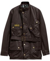 Men's Barbour International Original Waxed Jacket - Dark Brown
