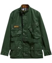 Men's Barbour International Original Waxed Jacket - Racing Green
