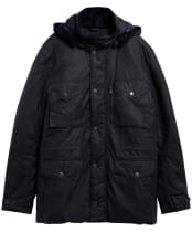 Men's Barbour Winter Sapper Waxed Jacket - NAVY / SHADOW
