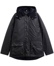Men's Barbour Modern Beaufort Waxed Jacket - NAVY / SHADOW