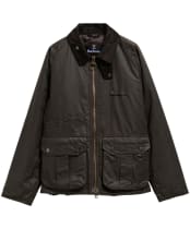 Men's Barbour Re-Engineered Durran Waxed Jacket - Dark Brown