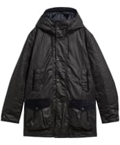 Men's Barbour Winter Beaufort Waxed Parka - Navy
