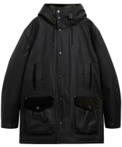 Men's Barbour Winter Beaufort Waxed Parka - Sage