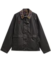 Men's Barbour Icons Spey Waxed Jacket - Navy