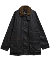 Men's Barbour Icons Beaufort Waxed Jacket - Navy