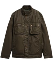 Men's Barbour International Winter Merton Waxed Jacket - Olive Night