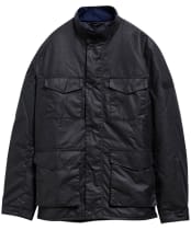 Men's Barbour International Milford Waxed Jacket - Dark Navy