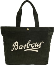 Barbour Carrick Cord Tote Bag - Sage