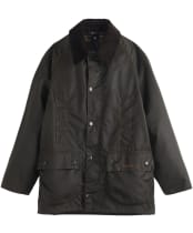  Boy's Barbour Classic Beaufort Waxed Jacket, 10-15yrs - New Olive