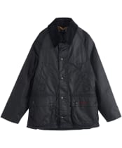  Boy's Barbour Classic Bedale Waxed Jacket, 10-15yrs - New Navy