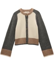 Women's Joules Nora Colourblock Cardigan - Brown