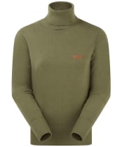  Women's Ridgeline Melford Roll Neck Knit - Khaki Green