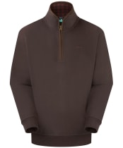 Men's Ridgeline Brancaster 1/4 Zip Top - Deep Bark